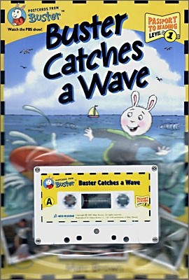 Postcards From Buster Level 1 : Buster Catches a Wave (Book+Tape Set)