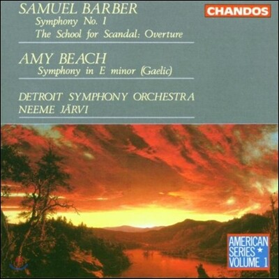 Neeme Jarvi 사무엘 바버: 교향곡 1번 / 에이미 비치: 갤릭 교향곡 (Samuel Barber / Amy Beach: Symphonies)