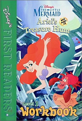 Disney's First Readers Level 1 Workbook : Ariel's Treasure Hunt - THE LITTLE MERMAID