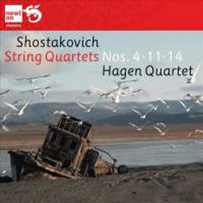 Ÿںġ :   4, 11 & 14 (Shostakovich : String Quartets Nos. 4, 11 & 14)(CD) - Hagen Quartet