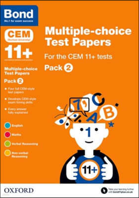 Bond 11+: Multiple-choice Test Papers for the CEM 11+ tests Pack 2