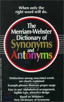 [Ǹ] The Merriam-Webster Dictionary of Synonyms and Antonyms