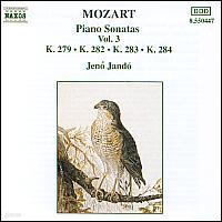 Jeno Jando / Ʈ : ǾƳ ҳŸ 3 - 1, 4, 5, 6 (Mozart : Piano Sonatas Vol.3 - No.1 K.279, No.4 K.282, No.5 K.283, No.6 K.284) (/8550447)