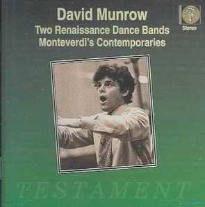 David Munrow /  Ѹ ãƼ - 2 ׻  (Two Renaissance Dance Bands) (/SBT1080)