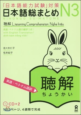 日本語總まとめ N3 聽解 英語.ベトナ