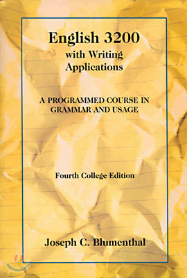 English 3200 with Writing Applications: A Programmed Course in Grammar and Usage