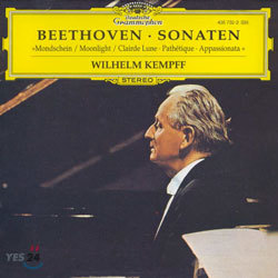 Wilhelm Kempff 베토벤 : 피아노 소나타 8번 "비창", 14번 "월광" 23번 "열정" (Beethoven : Piano Sonata 'Pathetique'ㆍ'Moonlight'ㆍ'Appassionata') 빌헬름 켐프