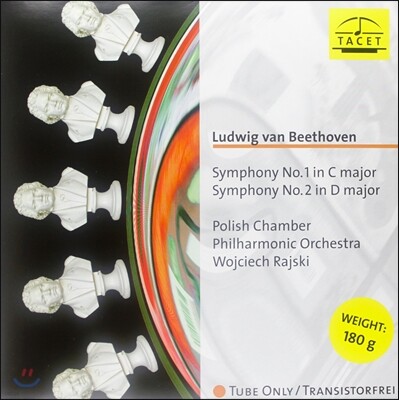 Wojciech Rajski, Polish Chamber Philharmonic Orchestra — Wojciech Rajski 베토벤: 교향곡 1번, 2번 (Beethoven: Symphony No.1, 2) 앨범 커버