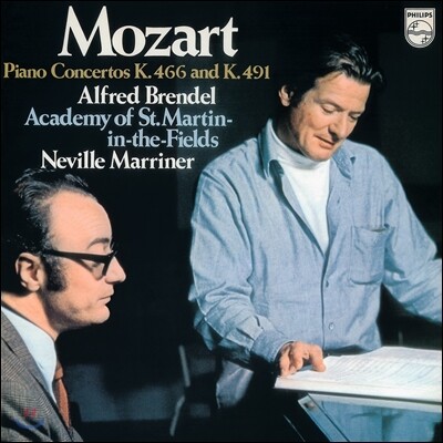 Academy Of St. Martin In The Fields, Alfred Brendel, Wolfgang Amadeus Mozart, Neville Marriner — Alfred Brendel / Neville Marriner 모차르트: 피아노 협주곡 20, 24번 앨범 커버