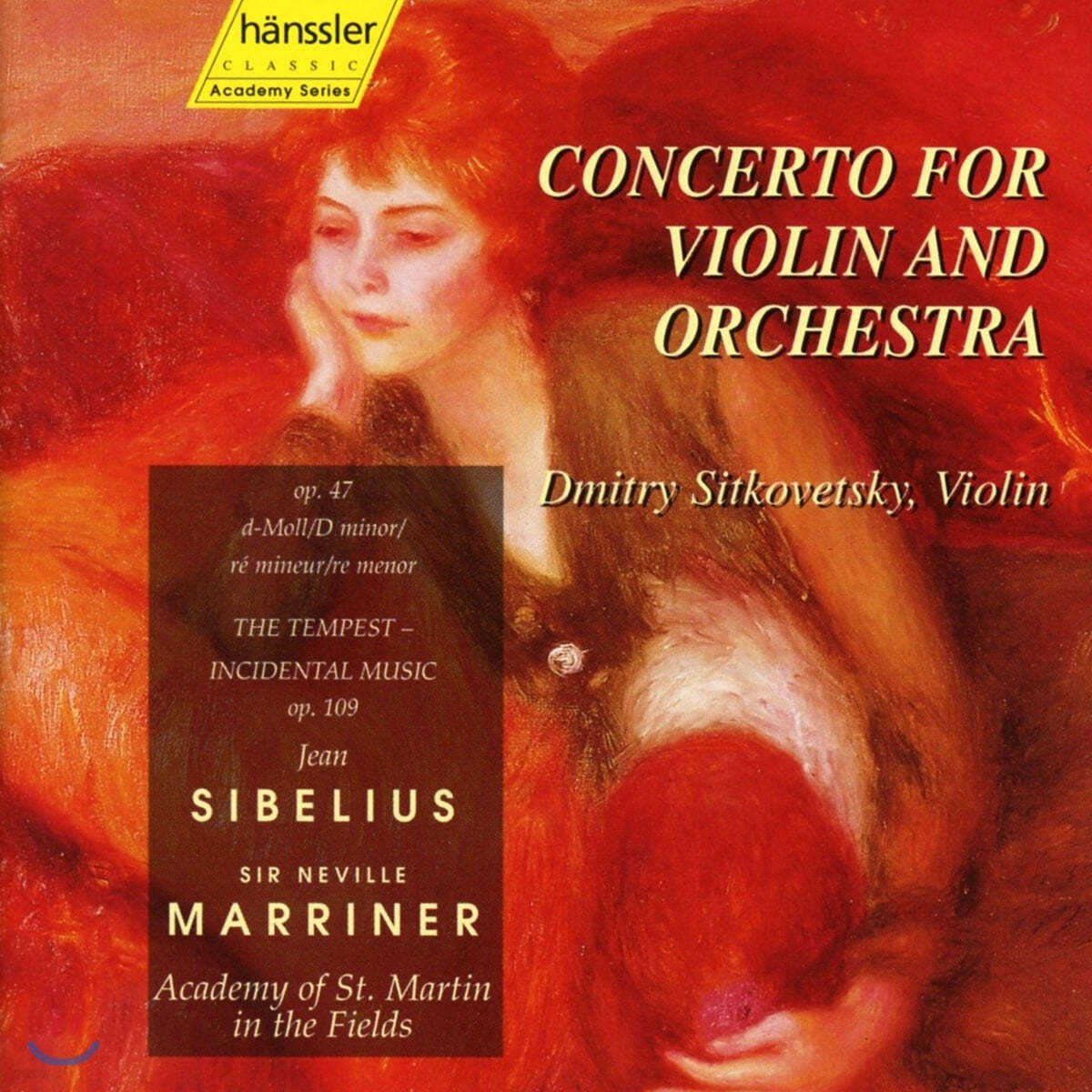 Dmitry Sitkovetsky 시벨리우스: 바이올린 협주곡 (Sibelius : Concerto For Violin And Orchestra)