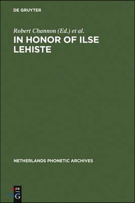 In Honor of Ilse Lehiste: Ilse Lehiste Pühendusteos