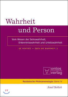 De Veritate - Über die Wahrheit, Band 1, Wahrheit und Person