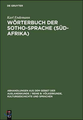 Wörterbuch Der Sotho-Sprache (Süd-Afrika)