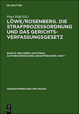 Mrk/Ipbpr; Nachtrag; Autorenverzeichnis; Gesamtregister