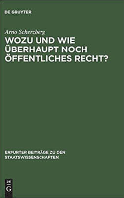 Wozu und wie überhaupt noch öffentliches Recht?