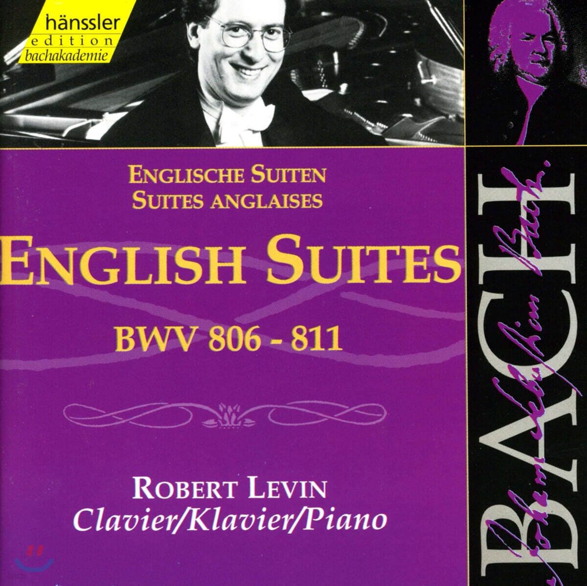 Robert Levin 바흐: 영국 모음곡 - 로버트 레빈 [피아노 연주반] (Bach: English Suites BWV 806-811)