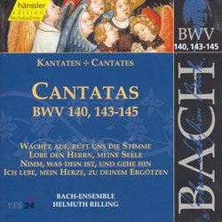 Bach : Cantatas BWV 140, 143 - 145