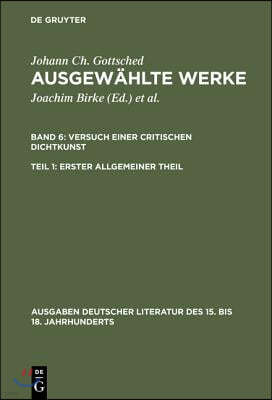 Ausgewählte Werke, Bd 6/Tl 1, Erster allgemeiner Theil