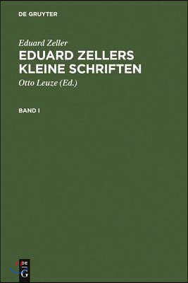 Eduard Zellers Kleine Schriften