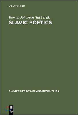 Slavic Poetics: Essays in Honor of Kiril Taranovsky