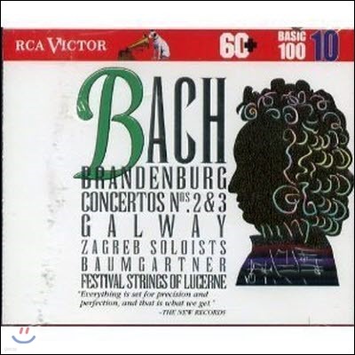 [߰] Rudolf Baumgartner, James Galway / Bach : Brandenburg Concertos 2 & 3; Orchestral Suite No. 2; Concerto in E Minor (bmgcd9810)