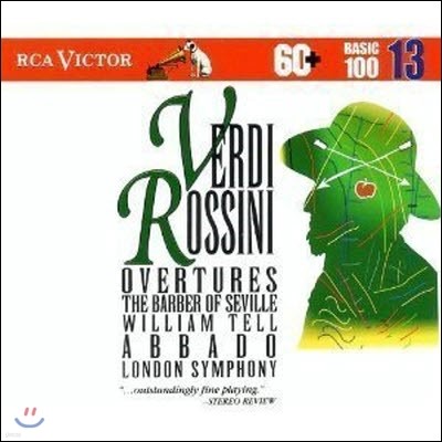 [߰] Claudio Abbado / Rossini: Overtures - Semiramide, Barber of Seville, Tancredi,etc. (bmgcd9813)