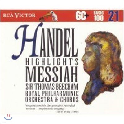 [߰] Thomas Beecham /  : ޽þ - ̶Ʈ (Handel : Messiah - Highlights/bmgcd9821)