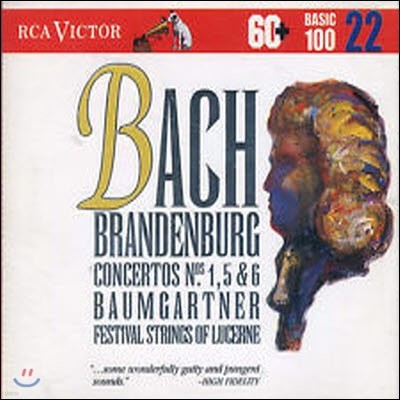 [߰] Rudolf Baumgarther / Bach : Brandenbrug Concerto No.1,5,6 (bmgcd9822)