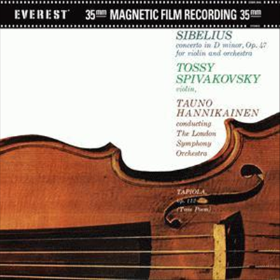 Tossy Spivakovsky,Tauno Hannikainen — 시벨리우스: 바이올린 협주곡 (Sibelius: Violin Concerto Op.47) - Tossy Spivakovsky 앨범 커버
