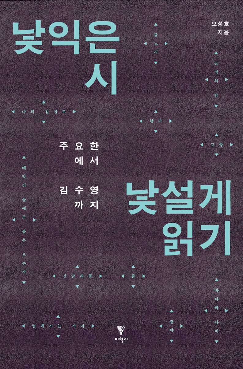 낯익은 시 낯설게 읽기 : 주요한에서 김수영까지