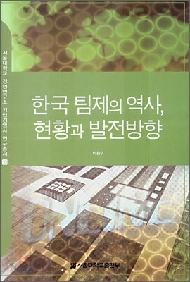 한국 팀제의 역사, 현황과 발전방향