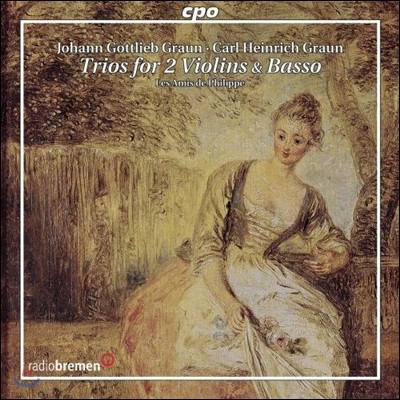 Les Amis De Philippe ׶ : Ʈ ҳŸ (J.G. Graun / C.H. Graun: Trios for 2 Violins and Basso)