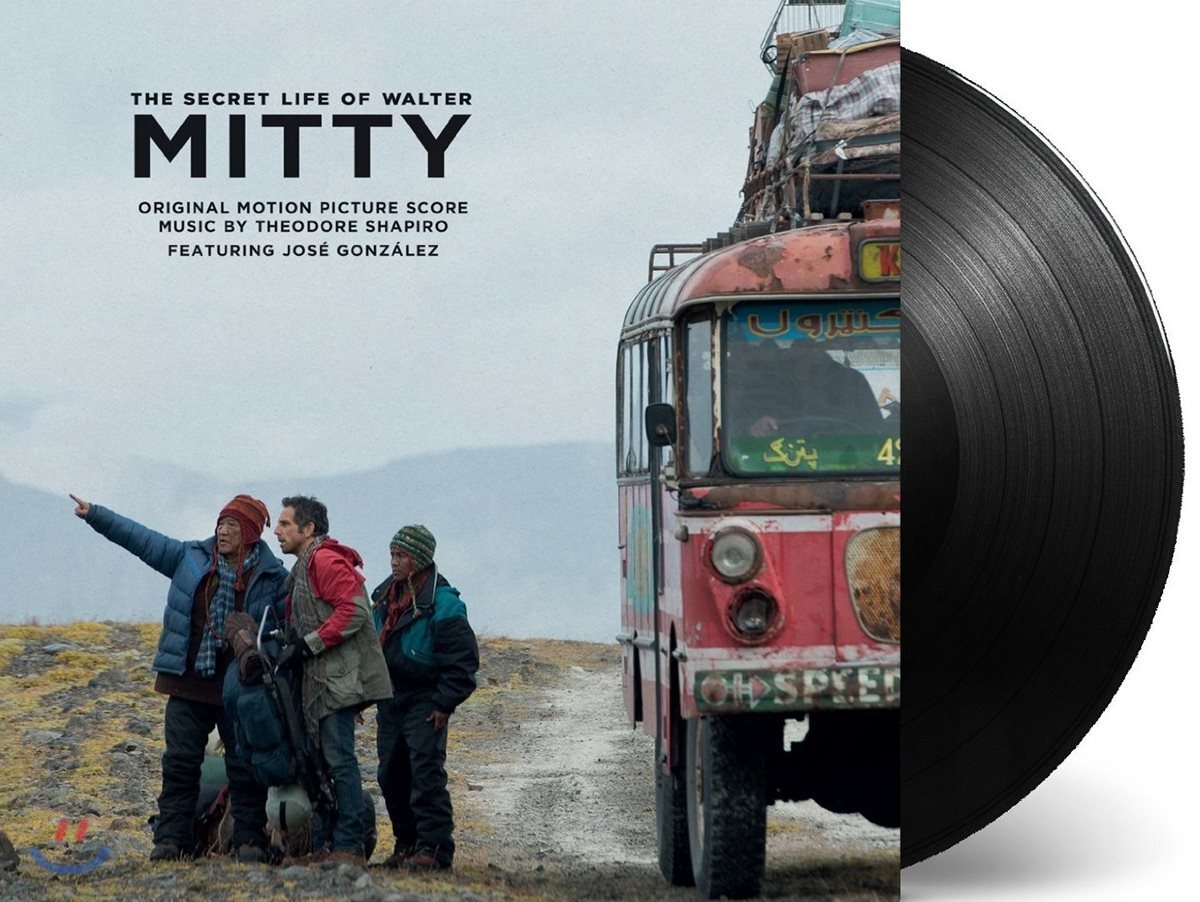 월터의 상상은 현실이 된다 오리지널 스코어 영화음악 (The Secret Life Of Walter Mitty OST by Theodore Shapiro) [블랙 디스크 LP]