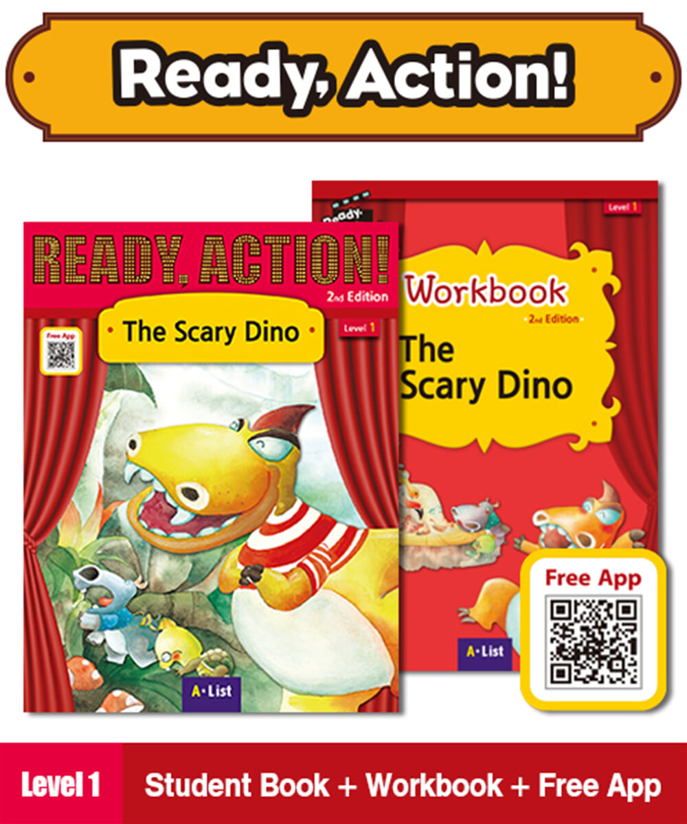 Ready Action Level 1 : The Scary Dino (SB+WB)