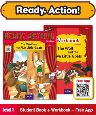Ready Action Level 1 : The Wolf and the Five Little Goats (SB+WB)