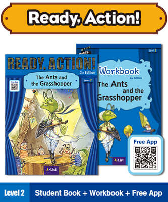 Ready Action Level 2 : The Ants and the Grasshopper (Student Book+WorkBook)