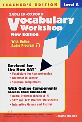 Vocabulary Workshop Level A : Teacher's Edition (New Edition)