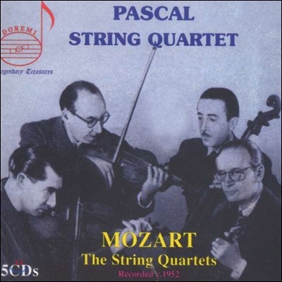 Pascal String Quartet 모차르트: 현악 사중주 - 파스칼 사중주단 1952년 녹음 (Mozart: The String Quartets)