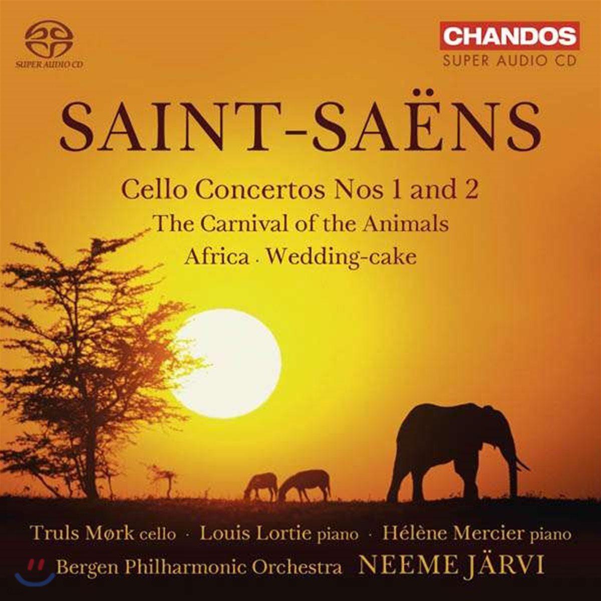 Neeme Jarvi / Truls Mork 생상스: 첼로 협주곡, 동물의 사육제 [피아노 협주곡 편성], (Saint-Saens: Cello Concertos, Le Carnaval des Animaux) 