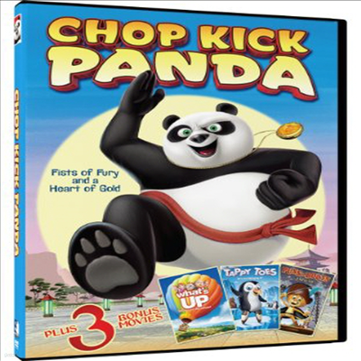 Chop Kick Panda + 3 Bonus Movies: What's Up / Tappy Toes / Puss In Boots ( ű Ҵ /   / Ÿ  / ۽  )(ڵ1)(ѱ۹ڸ)(DVD)