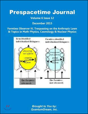 Createspace Independent Publishing Platform Prespacetime Journal Volume 6 Issue 12: Formless Observer III, Trespassing on the Anthropic Lawn & Topics in Math-Physics, Cosmology & Nuclear Physics