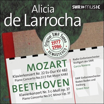 Alicia de Larrocha 모차르트: 피아노 협주곡 22번 / 베토벤: 피아노 협주곡 3번 (Mozart: Piano Concerto No.22 / Beethoven: Piano Concerto No.3) 알리샤 데 라로차