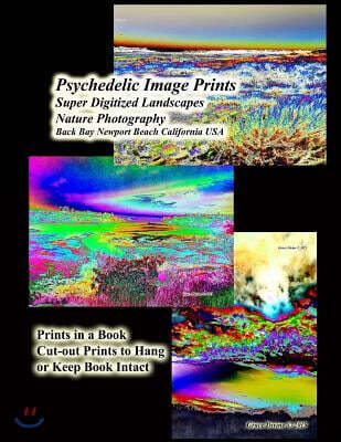 Createspace Independent Pub Psychedelic Image Prints Super Digitized Landscapes Nature Photography Back Bay Newport Beach California USA: Prints in a Book Cut-out Prints to Hang
