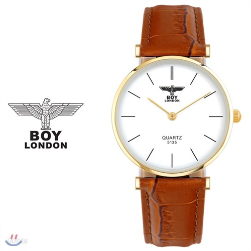 [BOY LONDON] 보이런던 BLD5135M-GD 남녀공용 가죽 손목시계[한국본사정품]