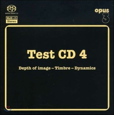 ׽Ʈ CD 4 - ̹ , ,  (Opus3 Test CD 4 - Depth of Image-Timbre-Dynamics)