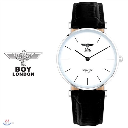 [BOY LONDON] 보이런던 BLD5135M-SV 남녀공용 가죽 손목시계[한국본사정품]