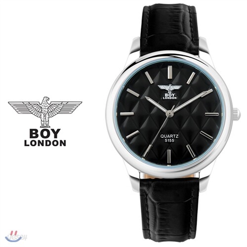 [BOY LONDON] 보이런던 BLD5155M-BK 남성용 가죽 손목시계[한국본사정품]