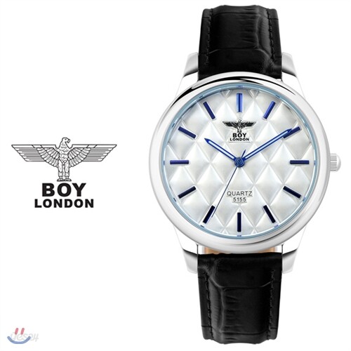 [BOY LONDON] 보이런던 BLD5155M-SV 남성용 가죽 손목시계[한국본사정품]