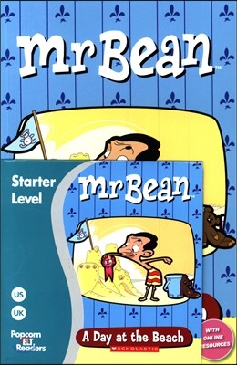 Popcorn ELT Readers Starter : Mr Bean: A Day at the Beach 
