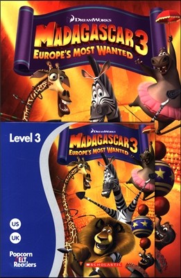 Popcorn ELT Readers Level 3  : Madagascar 3: Europe's Most Wanted